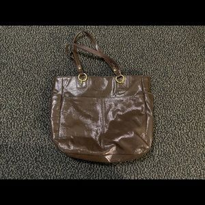 Coach gloss leath bag